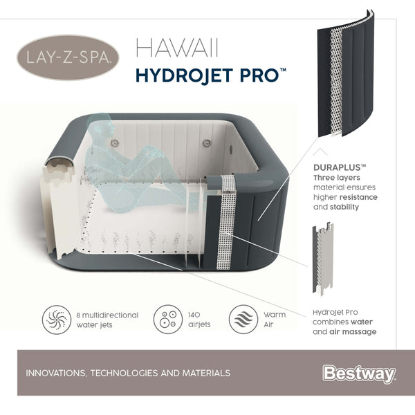 ג`קוזי מתנפח BESTWAY 60031 האווי HAWAII HYDROJET -2021